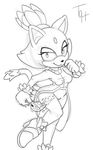  2016 anthro blaze_the_cat cat feline female fire mammal solo sonic_(series) the_other_half 
