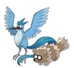  articuno avian beak bird blue_jay brown_fur cartoon_network corvid crossover duo feathered_wings feathers feral fur legendary_pok&eacute;mon male mammal mordecai_(regular_show) nintendo nude pok&eacute;mon raccoon regular_show rigby_(regular_show) simple_background unknown_artist video_games white_background wings zigzagoon 