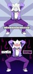  anthro asriel_dreemurr blush boss_monster caprine clothed clothing embarrassed fur goat kemono long_ears male mammal pose protagonist_(undertale) raxkiyamato undertale video_games white_fur 