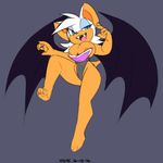  2016 anthro areola areola_slip bat big_breasts breasts female mammal rouge_the_bat solo sonic_(series) xylas 