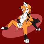  2017 anthro black_fur black_hair blush breasts brown_eyes canid canine digital_media_(artwork) dipstick_tail female fox fur gloves_(marking) hair lying mammal markings marya masturbation multicolored_fur multicolored_tail nude on_back one_eye_closed orange_fur orange_hair pussy red_background ryofox630 simple_background solo vaginal vaginal_masturbation white_fur 