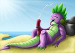  anthro dragon exelzior-maximus eyes_closed friendship_is_magic male masturbation my_little_pony penile_masturbation penis solo spike_(mlp) 