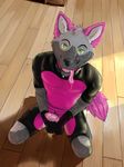  2016 anthro black_nose canine clothed clothing detailed_background digital_media_(artwork) drooling eyebrows fur green_eyes grey_fur hypnosis jake_t_wolf looking_at_viewer male mammal mind_control multicolored_fur on_ground ookamiwoof open_mouth penis pink_fur rubber saliva shadow smile solo spiral_eyes teeth tongue tongue_out wolf wood 