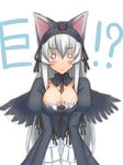  animal_ears blush blushing bow cat_ears doll dress gothic_lolita grey_hair lolita lolita_fashion long_hair mercury_lampe nekomimi rozen_maiden silver_hair suigintou white_hair wings 