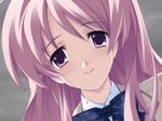  chaos;head close crying pink_hair rain sakihata_rimi 