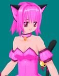  animal_ears bell cat_ears cat_tail catgirl choker dress momomiya_ichigo nekomimi pink_eyes pink_hair tail tokyo_mew_mew 