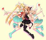  animal_ears blonde_hair boots bow brown_eyes bunny_ears bunny_tail bunnygirl bunnysuit cat_ears cat_tail chisame chisame_hasegawa garter_belt green_eyes hasegawa_chisame horns long_hair mahou_sensei_negima mahou_sensei_negima! necktie negima nekomimi pink_hair sasaki_makie school_uniform seifuku serafuku short_hair skirt suspender_belt tail thigh_highs thighhighs tie twin_tails twintails uniform usagimimi yukihiro_ayaka 