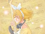  guitar hata_hata headphones kagamine_rin music vocaloid 