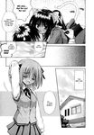  blushing bow catgirl himari long_hair manga matra_milan nekomimi noihara_himari omamori_himari pony_tail seifuku short_hair skirt tail uniform 