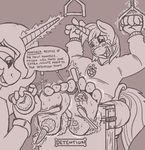  2016 anthro anthrofied bdsm bondage bound caroo comic dialogue english_text friendship_is_magic male monochrome my_little_pony princess_celestia_(mlp) shining_armor_(mlp) stopwatch tears text tickle_fetish tickle_torture tickling 