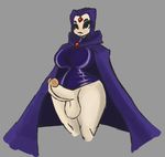  cape futanari large_breasts large_penis penis raven_(dc) self_upload teen_titans thick_thighs thighs toxicempress3 