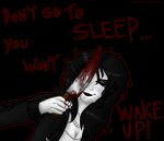  black_background black_hair blood creepypasta goth hoodie jane_the_killer knife pearl_necklace 