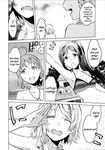  english greyscale hard_translated jpeg_artifacts kyou_zip love_live! love_live!_sunshine!! matsuura_kanan monochrome ponytail takami_chika watanabe_you 