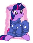  2016 blush clothing equine female friendship_is_magic hair horn latecustomer mammal my_little_pony purple_eyes purple_hair solo sweater twilight_sparkle_(mlp) unicorn 