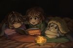  asriel_dreemurr bed bedding blanket book boss_monster caprine chara_(undertale) fur goat human itsnojida lamp long_ears mammal mushroom pillow protagonist_(undertale) red_eyes undertale video_games white_fur 