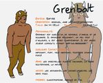  brown_eyes caprine describe description french_text grenbalt horn introducting invalid_tag male mammal muscular personnage presentation satyr text 