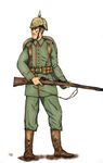  boots ernest gun helmet pickelhaube rifle soldier solo weapon world_war_i 