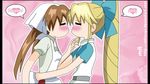  highres imminent_kiss multiple_girls onimaru_miki yuri 