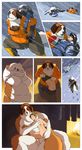  aoino_broome big_breasts blush breasts canine carrying clothing comic cuddling cute dog enjoy_some_fur female fluffy happy hug human male male/female mammal nipples obese overweight saint_bernard slightly_chubby undressing 