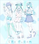  :p ageha_(kyoukai_no_rinne) aqua_eyes aqua_hair arm_behind_back asahi_(uwa) bangs bare_arms belt_pouch blue_border blue_eyes blue_hair border bow braid breasts casual closed_mouth collared_shirt cross-laced_footwear cutout dress_shirt english flower food frills full_body green_eyes green_hair green_legwear hair_bow hairband hat hat_ribbon holding holding_food ice_cream ice_cream_cone ice_cream_spoon kyoukai_no_rinne legs_apart long_hair looking_at_another looking_at_viewer looking_to_the_side mamiya_sakura medium_breasts miniskirt multiple_girls neck_ribbon pants pleated_skirt polka_dot pouch profile purple_hair red_bow ribbon sandals shima_renge shirt shoes short_sleeves shorts side_ponytail sidelocks sketch skirt sleeveless smile sneakers socks soft_serve spoon standing standing_on_one_leg striped suspender_shorts suspenders suspenders_gap thighhighs tongue tongue_out triple_scoop twin_braids twintails white_pants white_shirt 