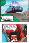  ailurid avian canid canine canis car clothed clothing colrblnd_(artist) comic days_felter dialogue domestic_dog duzt_(artist) feathers female fur gryphon lexi_redd malamute male mammal measureup red_panda vehicle walter_moss 