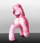  2016 absurd_res angrylittlerodent anus butt cutie_mark earth_pony equine female feral friendship_is_magic hair hi_res hooves horse long_hair looking_at_viewer looking_back mammal my_little_pony pink_hair pinkamena_(mlp) pinkie_pie_(mlp) pony pussy rear_view solo underhoof 
