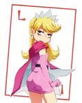  ass blonde_hair cape child lola_loud looking_back minidress superhero the_loud_house 