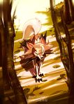 absurdres artist_name blue_eyes character_name dated gen_7_pokemon grass highres kenshih lycanroc no_humans pokemon pokemon_(creature) solo tree 