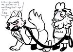  al_(weaver) anthro blush canine caprine clothed clothing collar dialogue digital_media_(artwork) disney fan_character inkyfrog leash male mammal pack_street petplay remmy_cormo roleplay sheep sweat teeth wolf zootopia 