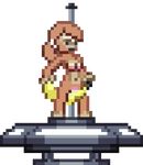  animated anthro apex banana breasts dancing digital_media_(artwork) female food fruit grinding low_res mammal pixel_(artwork) pole pole_dancing starbound stripper travelling_merchant video_games 