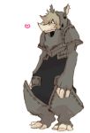  aktkt2 anthro armor blush kasai_(oumagadoki_zoo) looking_at_viewer male mammal oumagadoki_doubutsuen oumagadoki_zoo rhinocerotoid simple_background smile 