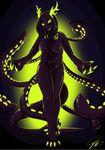  antlers breasts cephalopod featureless_breasts female horn humanoid looking_at_viewer marine nude octopus smile solo standing waffleirony 