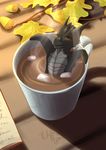  anthro dragon horn hot_chocolate looking_at_viewer male nude smile solo waffleirony 