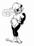  (sabrina-online) barefoot bottomless breasts clothed clothing eric_schwartz eyewear glasses hair ink invalid_tag mammal markings monochrome pregnant sabrina sabrina_online shirt skunk text traditional_media_(artwork) voluptuous white_hair wide_hips 