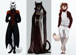  ambiguous_gender anthro canine clothed clothing feline female hands_in_pockets looking_at_viewer male mammal multiple_images reykat smile standing 