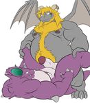  anal anal_penetration anthro anvil_position balls chest_tuft dragon duo erection eye_contact humanoid_penis legs_up maldu male male/male membranous_wings musclegut muscular muscular_male nidoking nintendo nipples pecs penetration penis pok&eacute;mon pubes sex simple_background smile spread_legs spreading tuft vein veiny_penis video_games wings 