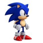  &gt;:) 3d animated animated_gif artist_request black_eyes blinking clenched_hands huge_filesize looking_at_viewer looking_away male_focus no_humans pose smile sonic sonic_the_hedgehog standing standing_on_one_leg tapping_foot transparent_background v-shaped_eyebrows 