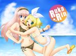  bikini kagamine_rin megurine_luka project_diva swimsuit vocaloid 