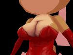  3d_artwork ambiguous_species animated big_breasts breasts cleavage clothed clothing female gloves jiggle nibhaaz rubber 