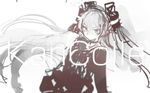  amatsukaze_(kantai_collection) custom_(cus-tom) grey_hair kantai_collection long_hair school_uniform serafuku solo text_focus two_side_up 