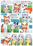  anthro canine comic disney female fox fur judy_hopps lagomorph male mammal nick_wilde peanut.k rabbit zootopia 