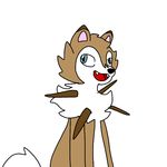  canine fur happy ivysaurite lycanroc mammal nude rock smile whatthefucktho wolf 