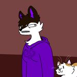  angry canine cat clothing disgusted feline female homestuck hoodie ivysaurite male mammal ms_paint_adventures pet rage snowstar wolf 