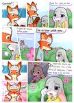  anthro canine comic disney female fox fur judy_hopps lagomorph male mammal nick_wilde peanut.k rabbit zootopia 