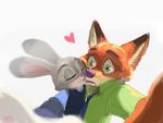  anthro canine disney female fox fur ivisdraka judy_hopps lagomorph male mammal nick_wilde rabbit zootopia 