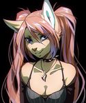  anthro breasts clothed clothing collar feline female jewelry looking_at_viewer mammal melloque necklace smile solo spiked_collar spikes 