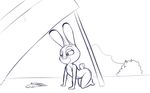  box bush canine disney duo female fox gokhan16 half-closed_eyes hidden inner_ear_fluff judy_hopps kneeling lagomorph long_ears male male/female mammal monochrome nick_wilde nude rabbit rope stick tongue tongue_out zootopia 