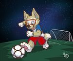  canine fifa male mammal mascot russia russian soccer solo sport wolf world_cup zabivaka 