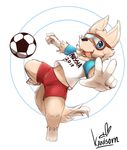  canine fifa male mammal mascot rabbitdx26 russia russian soccer solo sport wolf world_cup zabivaka 