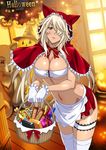  1girl breasts ikkitousen large_breasts musashibou_benkei_(ikkitousen) official_art solo standing 